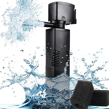 Premium Quiet Aquarium Filter for 55-150 Gallons Tank, Internal Fish Tank Filter, Powerful Pump Submersible for Large Fish Tanks, Turtle Tanks, Kois Aeration Deodorization Wave Making Decontamination Filter System - High-Efficiency Aquarium Filter