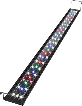 Premium Quiet WaterRebirth Ultra-Slim Full Spectrum LED Aquarium Light with Adjustable Brackets,1250LM 30W for 36Inch to 42Inch Fish Tank Lighting Fresh Water - High-Efficiency Aquarium Filter