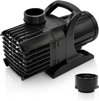 Premium Quiet Aqua Pulse Submersible Pond Pump, 8,000 GPH, 33 ft Cord | 24 ft max head, 33 ft power cord, 540W energy efficient motor, Ultra quiet, For koi ponds, Waterfalls, Skimmers - High-Efficiency Aquarium Filter