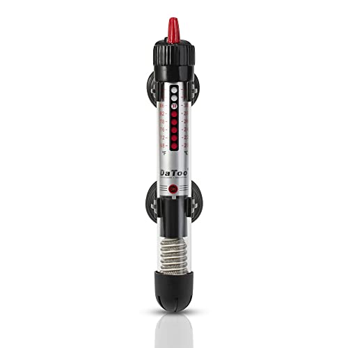 Premium Quiet DaToo 50 Watt Aquarium Heater Submersible Adjustable Temperature Fish Tank Heater 50W - High-Efficiency Aquarium Filter