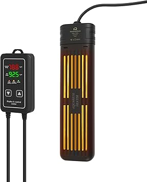 Premium Quiet Aquarium Heater, 300W/1000W Fish Tank Heater, Submersible Turtle Heater with Intelligent Variable Frequency Heating & Dual Temperature Sensor Design, with Automatic Power-Off Function - High-Efficiency Aquarium Filter