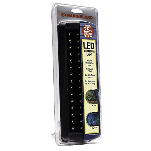 Marineland LED Aquarium Light – 25% Brighter, Natural Shimmer, Blue Night Mode, Up to 30" Tanks detail