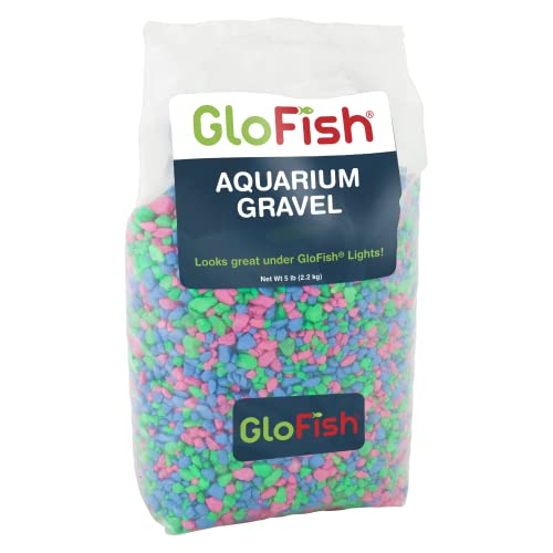 GloFish Fluorescent Aquarium Gravel, Pink/Green/Blue Mix, 5 lbs detail