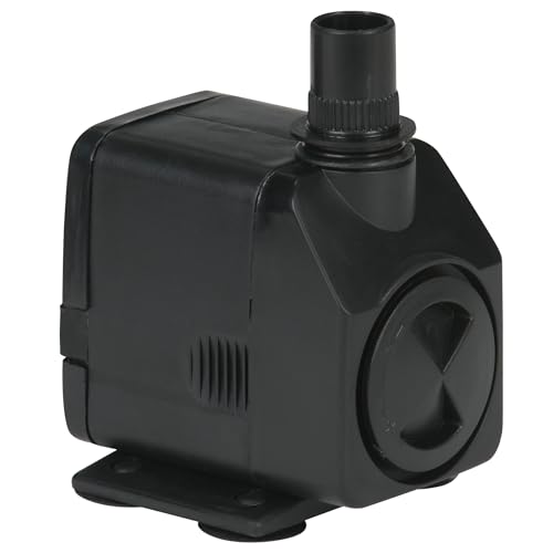 Premium Quiet Little Giant PES-130-PW 115-Volt, 130 GPH Magnetic Drive Fountain/Pond Pump with 6-Ft. Cord, Black, 566716 - High-Efficiency Aquarium Filter detail