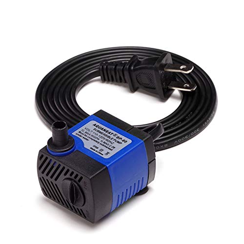 Premium Quiet AQUANEAT Small Fountain Pump, 80 GPH Submersible Water Pump for Aquarium Fish Tank, Outdoor Water Fountain, Hydroponics, Pond Filter Pump - High-Efficiency Aquarium Filter detail