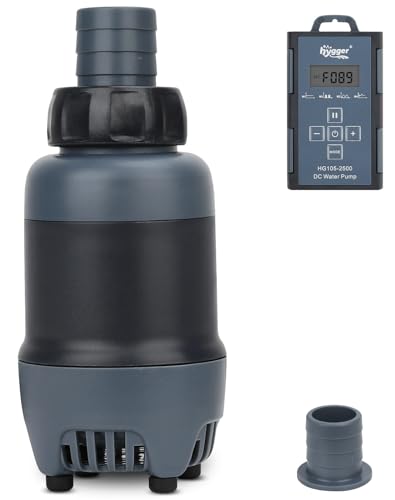 Premium Quiet hygger 24V DC Aquarium Water Pump, 396GPH 20W 6.6FT Submersible Pump With Controller, Water Fountain Pump with 2 Nozzles for Fish Tank, Pond, Aquarium, Statuary, Hydroponics - High-Efficiency Aquarium Filter detail