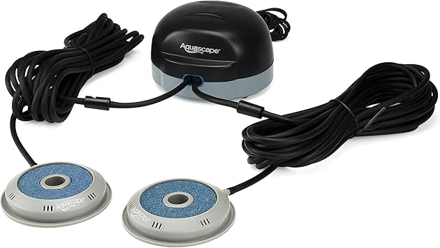 Premium Quiet Aquascape 75000 Pond Air 2 (Double Outlet Aeration Kit) - High-Efficiency Aquarium Filter