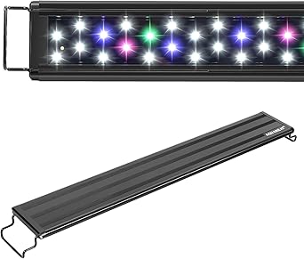 Premium Quiet AQUANEAT LED Aquarium Light Full Spectrum for 18 Inch to 24 Inch Fish Tank Light Fresh Water - High-Efficiency Aquarium Filter