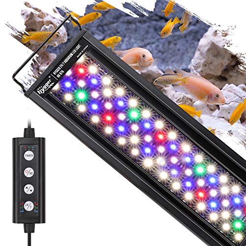 Premium Quiet hygger 18W 24/7 Lighting Aquarium LED Light, Sunrise-Daylight-Moonlight Mode and DIY Mode, Adjustable Timer Adjustable Brightness Fish Tank Light with Extendable Bracket 7 Colors for Planted Tank - High-Efficiency Aquarium Filter detail