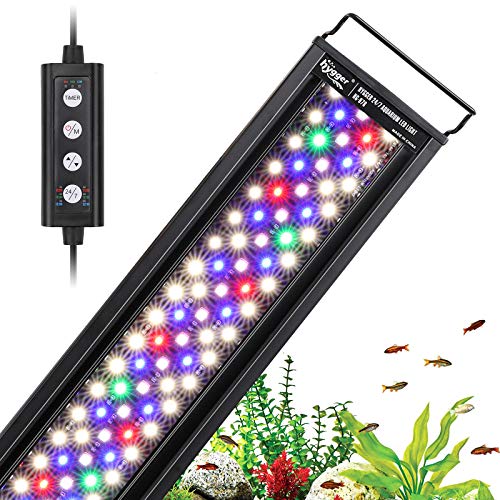Premium Quiet hygger 42W 24/7 Lighting Aquarium LED Light, Sunrise-Daylight-Moonlight Mode and DIY Mode, Timer Adjustable Brightness Fish Tank Light with Extendable Bracket 7 Colors for Planted Tank - High-Efficiency Aquarium Filter detail