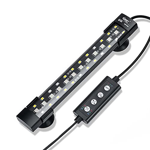 Premium Quiet hygger 24/7 Mode Submersible Aquarium LED Light, Full Spectrum Hidden Fish Tank Light with 3 Rows Beads 7 Colors Auto On Off Sunrise-Daylight-Moonlight, Adjustable Timer Brightness - High-Efficiency Aquarium Filter detail