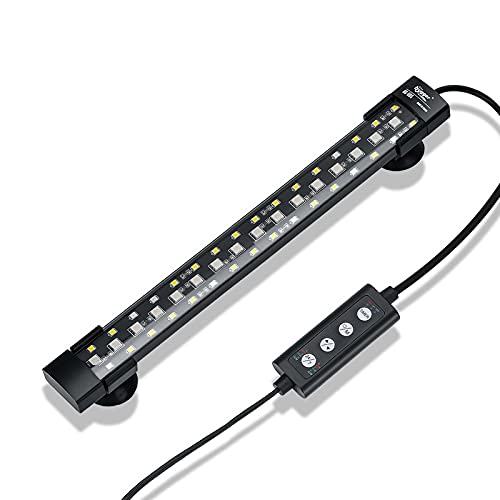 Premium Quiet hygger 24/7 Mode Submersible Aquarium LED Light, Full Spectrum Hidden Fish Tank Light with 3 Rows Beads 7 Colors Auto On Off Sunrise-Daylight-Moonlight, Adjustable Timer Brightness - High-Efficiency Aquarium Filter detail