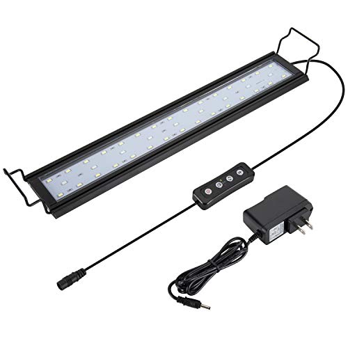Premium Quiet hygger 14W Full Spectrum Aquarium Light with Aluminum Alloy Shell Extendable Brackets, White Blue Red LEDs, External Controller, for Freshwater Fish Tank (18-24 inch) - High-Efficiency Aquarium Filter detail