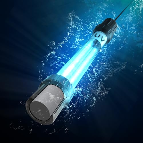 Premium Quiet 18W Aquarium UV Light for 100-1000 Gallon, UV Pond Water Clarifier for Koi Pond, Swimming Pool, Spa, Large Fish Tank, Cold Plunge UV Light for Pond Algae Control - High-Efficiency Aquarium Filter detail