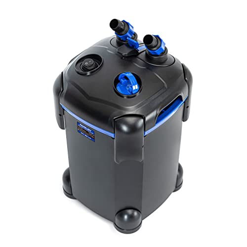 Premium Quiet AMOSIJOY Canister Filter, Ultra-Quiet External Aquarium Filter with Free Media for Large Fish Tanks and Aquariums - High-Efficiency Aquarium Filter detail