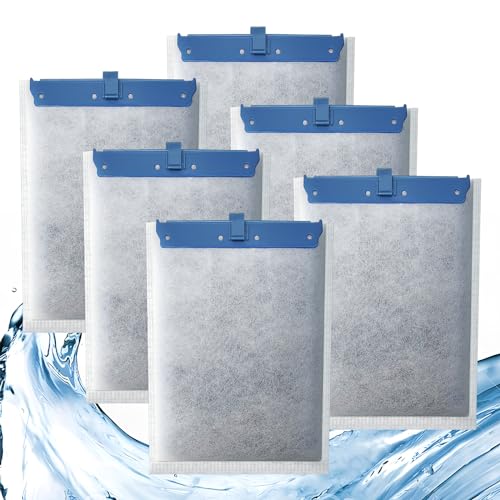 Premium Quiet 6 Pack Filter Cartridge Compatible with Whisper Bio-Bag Filters, Large Aquarium Filter Cartridges Compatible Replacement with Whisper Filters 20i,40i/IQ20,30,45,60/PF20,30,40,60 and ReptoFilter - High-Efficiency Aquarium Filter detail