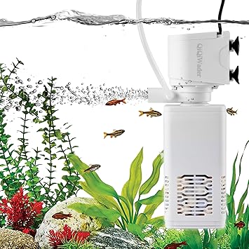 Premium Quiet Fish Tank Filter,10-40 Gallon Fish Tank Filter,6W 130GPH,Equipped with Adjustable Aeration Function. - High-Efficiency Aquarium Filter