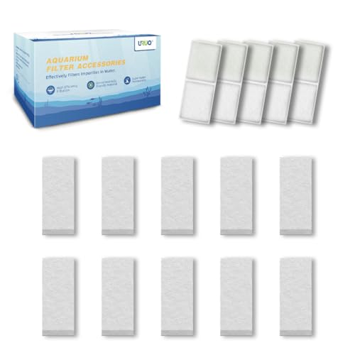 Premium Quiet URUQ Fish Tank Filter Cartridge: 15 Pack Aquarium Top Fin Filter Cartridges, Replacement Aquarium Carbon Cartridge with Zeolite - High-Efficiency Aquarium Filter detail