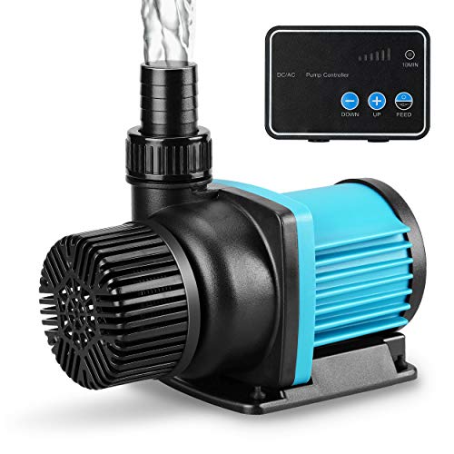 Premium Quiet 3170 GPH Aquarium 24V DC Water Pump with Controller, Submersible Return Pump for Fish Tank,Aquariums,Fountains,Sump,Hydroponic,Freshwater and Marine Water Use (3170GPH,86W,20.3FT) - High-Efficiency Aquarium Filter detail
