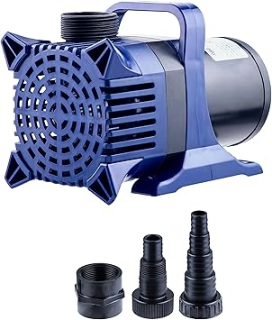 Premium Quiet Alpine Corporation PAL3100 | 3100 GPH Submersible Water Pump with 33-ft Cord — Quiet 276W Motor, 21.5-ft Lift — Multi-Angle Flow for Ponds, Waterfalls & Fountains — Durable & Efficient - High-Efficiency Aquarium Filter