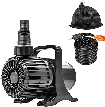 Premium Quiet OYO WATER Outdoor 1800Gph-100W 32.8FT Small-Pond Water-fall & Kio Fish Fountain-s &Garden Pump Submersible IPX8: Long 32.8FT Cord Smart-er & Quieter Duck & Yard &Patio Ponds Pumps, 1 Barrier Pump Bag - High-Efficiency Aquarium Filter