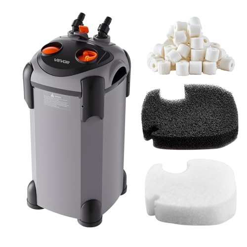 Premium Quiet VEVOR 224.5GPH Canister Filter, 3-Stage External Aquarium Filter with Powerful Pump, Quite Water Circulation Cleaning Machine with Media for Fish Tanks and Aquariums Up to 55 Gallons, for Freshwater - High-Efficiency Aquarium Filter detail