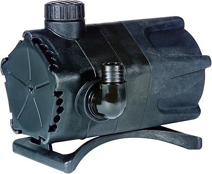 Premium Quiet Little Giant WGP-95-PW 115 Volt, 4280 GPH Dual Discharge Direct Drive Submersible Waterfall and Pond Pump, Black, 566407 - High-Efficiency Aquarium Filter