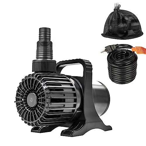 Premium Quiet OYO WATER Outdoor 3000gph-155W 32.8FT Pond Water-fall & Kio Fish Fountain-s &Garden Pump Submersible IPX8: Long 32.8FT Cord Smart-er & Quieter Duck & Yard Ponds Pumps, 1 Barrier Pump Bag - High-Efficiency Aquarium Filter detail