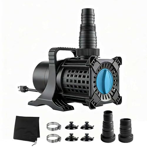 Premium Quiet OYO WATER UL-Certified 325W 5100GPH High Flow Adjustable Pond Pump with 20.3ft Power Cord, Submersible Inline Pump for Koi Ponds, Cascades, Drainage, UL Safety Rated for Outdoor Use - High-Efficiency Aquarium Filter detail