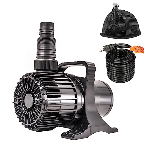 Premium Quiet OYO WATER Outdoor Large 4700gph-250W 32.8FT Pond Water-fall & Kio Fish Fountain-s &Garden Pump Submersible IPX8: Long 32.8FT Cord Smart-er & Quieter Duck & Yard& Patio Ponds Pumps, 1 Barrier Pump Bag - High-Efficiency Aquarium Filter detail