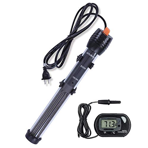 Premium Quiet Orlushy Submersible Aquarium Heater, Adjustable Fish Tahk Heater with Free Thermometer Suitable for Marine Saltwater and Freshwater - High-Efficiency Aquarium Filter detail