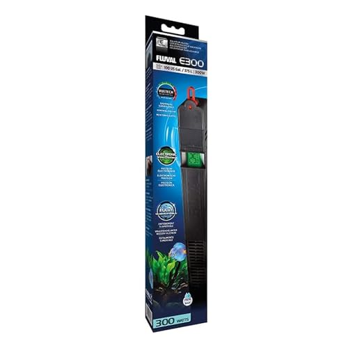 Premium Quiet Fluval E 300 Watt Electronic Heater - High-Efficiency Aquarium Filter