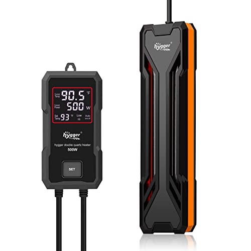 Premium Quiet hygger Aquarium Heater 300W/500W/800W/1000W, Submersible Fish Tank Heater with Digital LED Controller and Intelligent Leaving Water Automatically Stop Heating System, for Freshwater and Saltwater - High-Efficiency Aquarium Filter detail