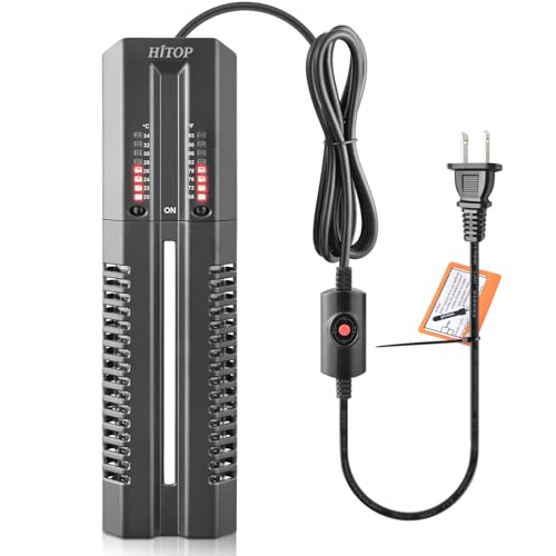 Premium Quiet HITOP 400W 600W Submersible Aquarium Heater, Fish Tank Heater with External Controller and Cover, Large Heater for Seawater/Fresh Water Aquarium - High-Efficiency Aquarium Filter detail