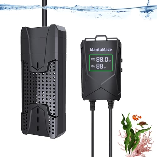 Premium Quiet Aquarium Heater 300W/500W/800W/1000W for 20-300 Gal, Fish Tank Heater with Intelligent Leaving Water Automatica Stop Heating and Overheating Protection, for Freshwater & Saltwater - High-Efficiency Aquarium Filter detail