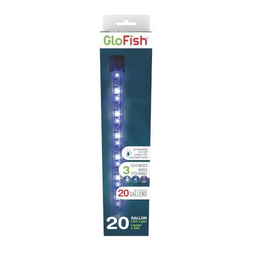 Premium Quiet GloFish 10-Inch LED Light Stick for Fish Aquariums Up to 20 Gallons, 1 Count, with White, Blue and Magenta LED Lights - High-Efficiency Aquarium Filter detail