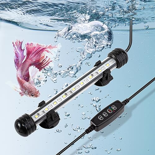 Premium Quiet DaToo 4W 7.5inch Submersible Aquarium Light Underwater Fish Tank Light LED Aquarium Light Bar with Timer Auto On/Off and Dimmer Adjustable Brightness, 1 Yr Warranty - High-Efficiency Aquarium Filter detail