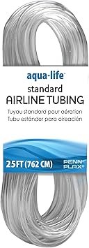 Penn-Plax Standard Airline Tubing 25ft - Clear 3/16" Flexible Aquarium Hose