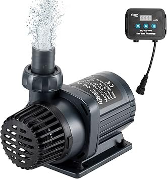 Premium Quiet hygger 1060GPH Quiet Submersible and External 24V Water Pump, with Controller (30%-100% Settings), Powerful Return Pump for Fish Tanks, Aquariums, Ponds, Fountains, Sump, Hydroponics (33W, 13.1ft) - High-Efficiency Aquarium Filter