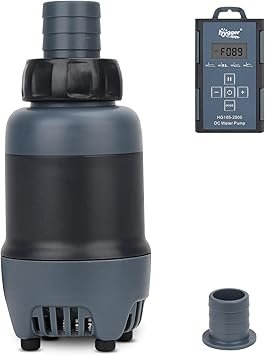 Premium Quiet hygger 24V DC Aquarium Water Pump, 396GPH 20W 6.6FT Submersible Pump With Controller, Water Fountain Pump with 2 Nozzles for Fish Tank, Pond, Aquarium, Statuary, Hydroponics - High-Efficiency Aquarium Filter