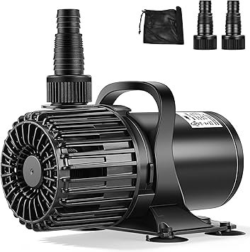 Premium Quiet VIVOHOME Electric 100W 1600GPH Submersible Water Pump for Koi Pond Pool Waterfall Fountains Fish Tank and Aquarium - High-Efficiency Aquarium Filter