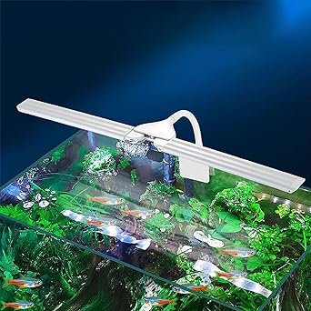 Premium Quiet LED Aquarium Light Full Spectrum Clip Fish Tank Light Plants Light 360° Adjustable 2 Light Bar Super-Bright 13.2W Suitable for 20-75 Gal Fish Tank - High-Efficiency Aquarium Filter