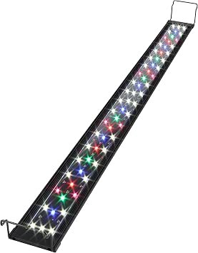 Premium Quiet WaterRebirth Ultra-Slim Full Spectrum LED Aquarium Light with Adjustable Brackets,1250LM 30W for 36Inch to 42Inch Fish Tank Lighting Fresh Water - High-Efficiency Aquarium Filter